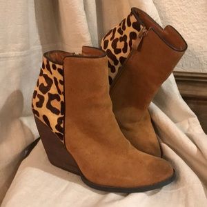 Very Volatile Leopard Print Booties